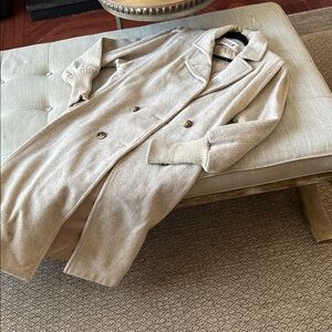 Stephanie Matthew’s Vintage Wool Blend Double Breasted Trench Coat